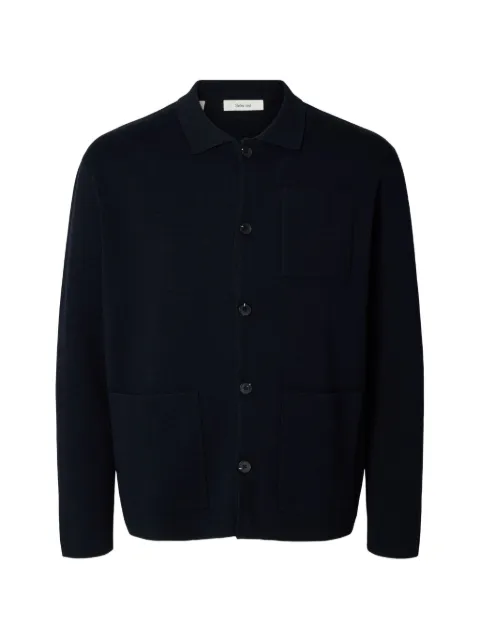 SELECTED polo-collar cardigan