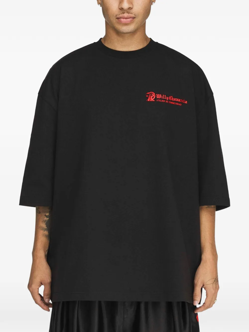 adidas x Willy Chavarria Atelier T-shirt Zwart