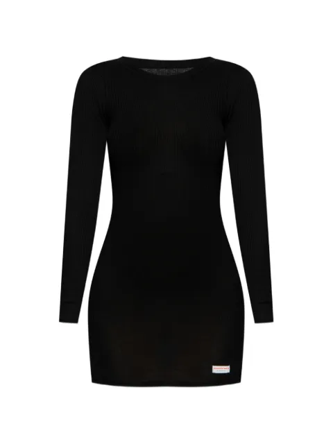 Alexander Wang vestido tejido de canalé manga larga