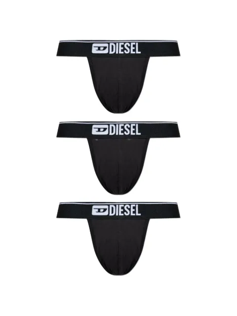 Diesel logo-waistband briefs (set of three)