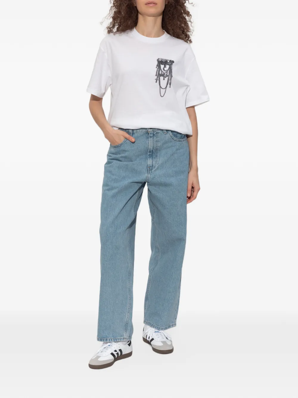 Carhartt WIP S S inverted charm t-shirt Wit