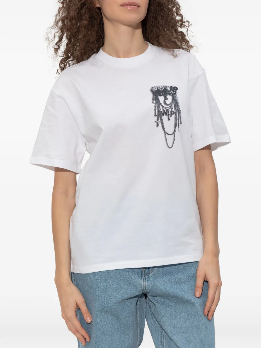 Carhartt WIP S S inverted charm t-shirt Wit