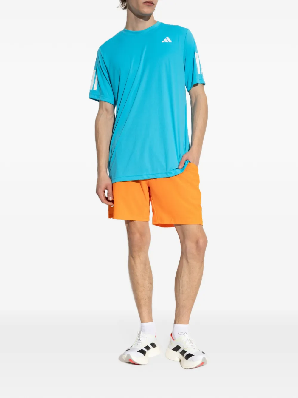 adidas Club Tennis Climacool 3-Stripes T-shirt Blauw