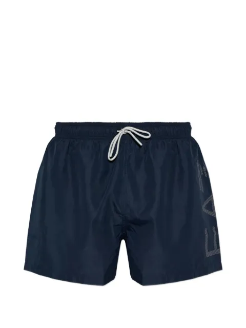 Ea7 Emporio Armani logo-print swim shorts