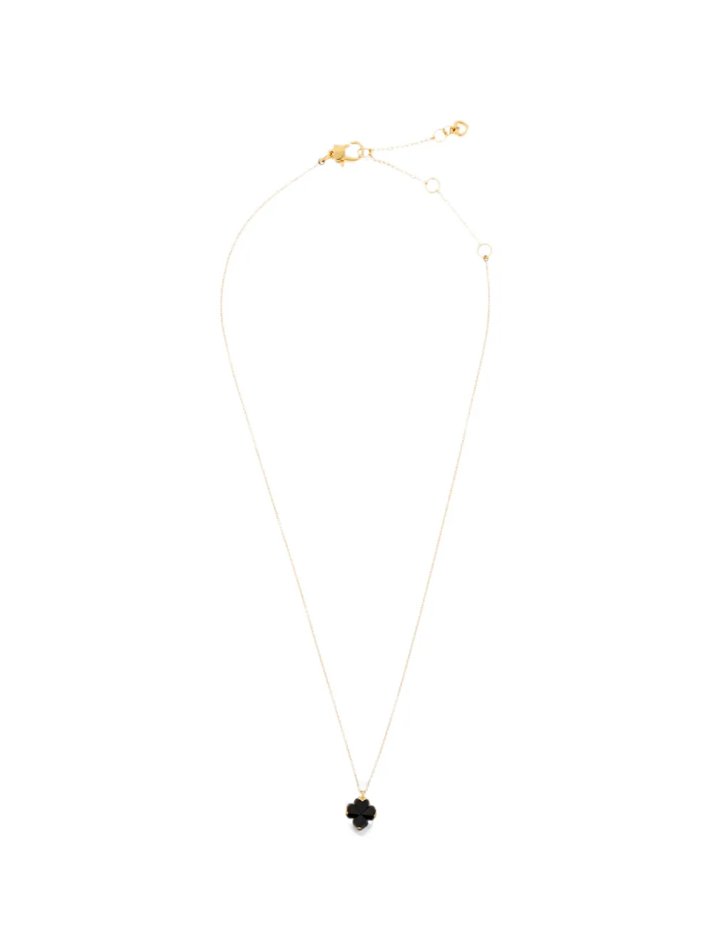 Kate Spade mini Spade Flower-pendant necklace - Oro