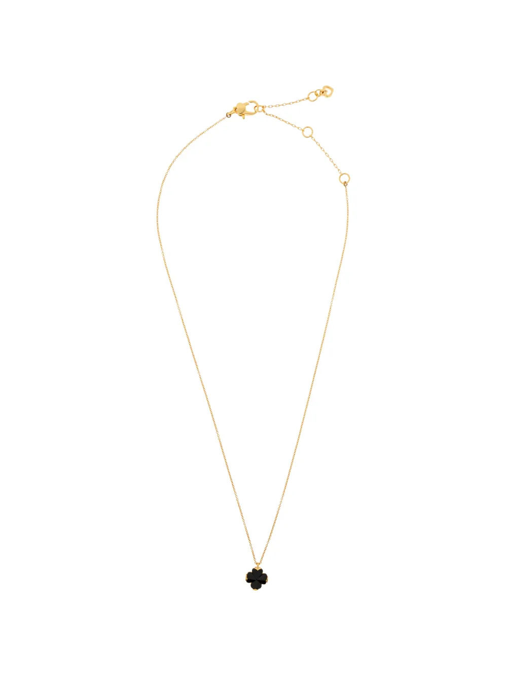 Kate Spade mini Spade Flower-pendant necklace - Oro