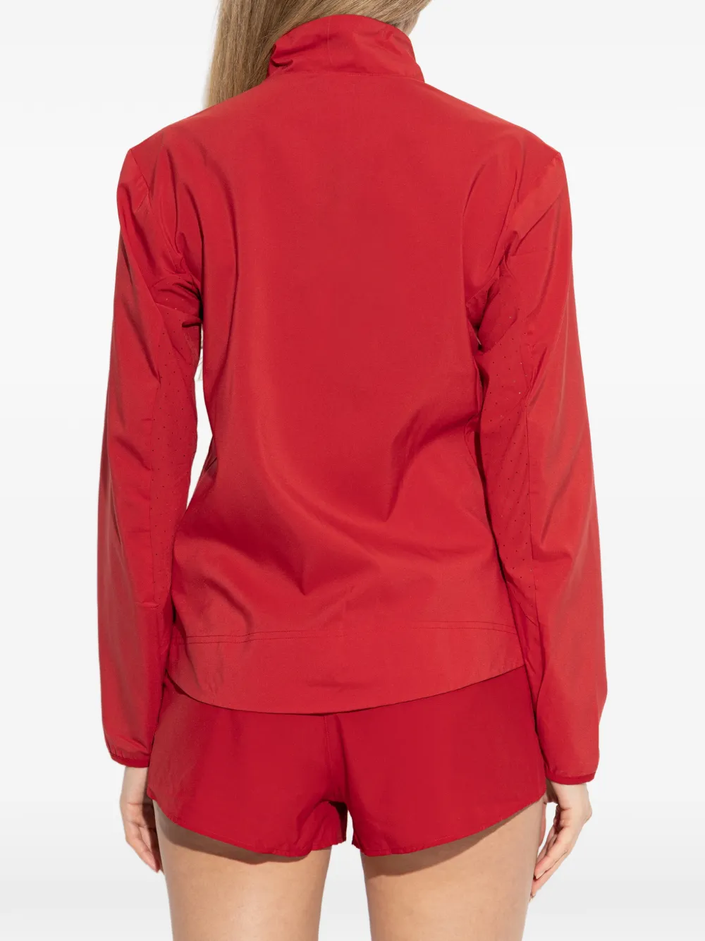 adidas Adizero logo-print jacket Rood