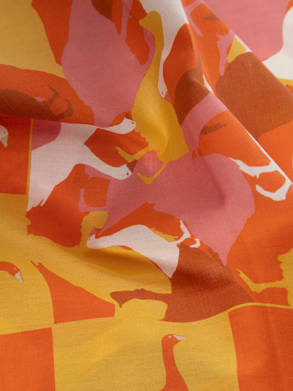 Moschino Sjaal met ganzen-print Oranje