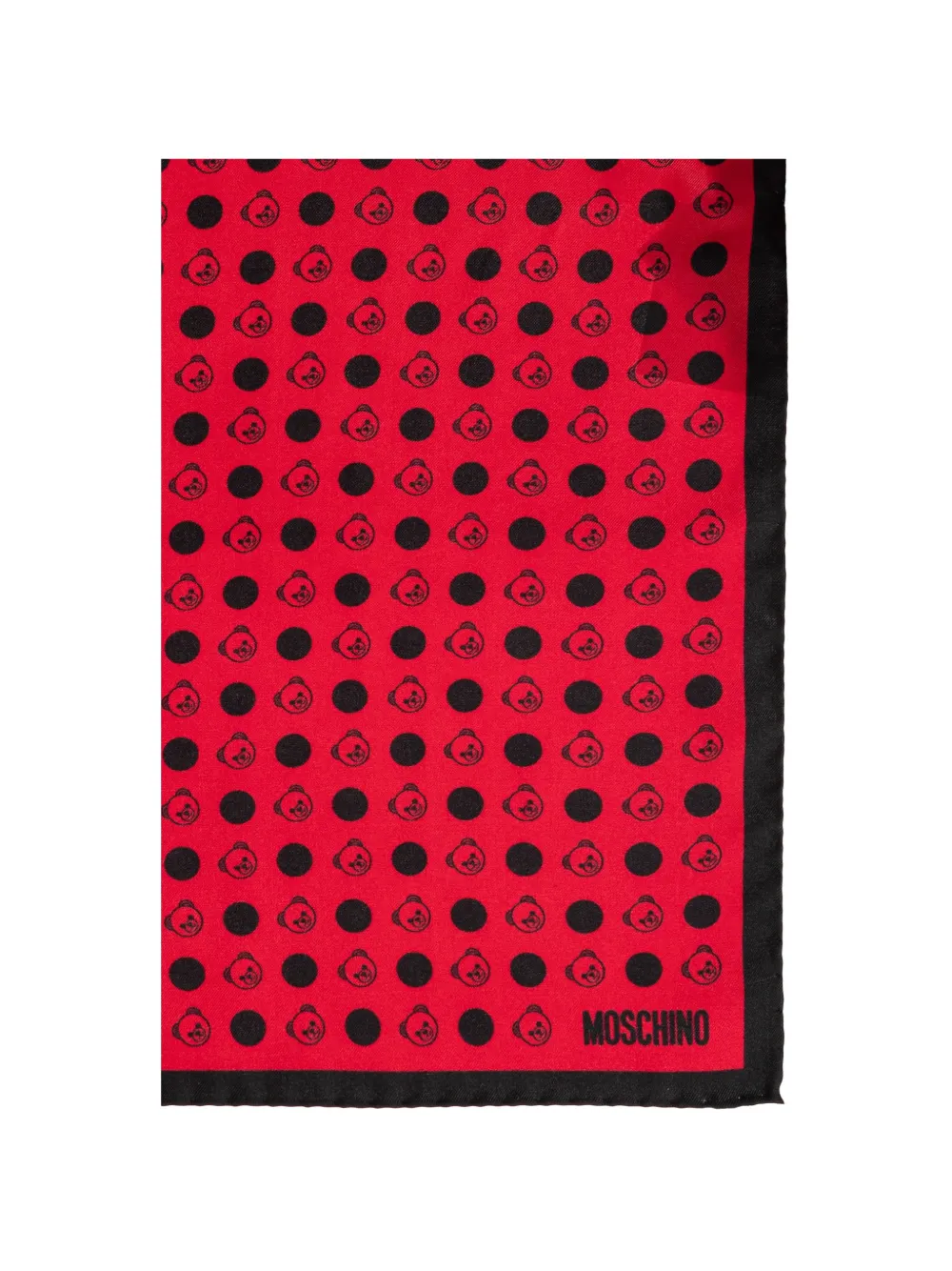 Moschino Teddy Bear pochet met stippen Rood
