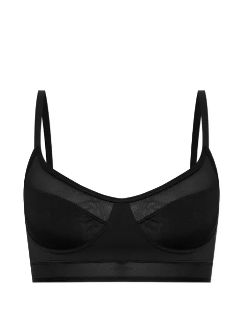 Heist sheer-panelled bralette