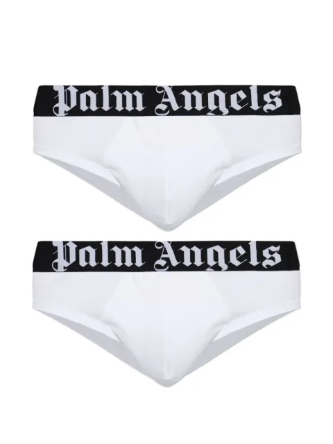 Palm Angels logo-waistband briefs (set of two)