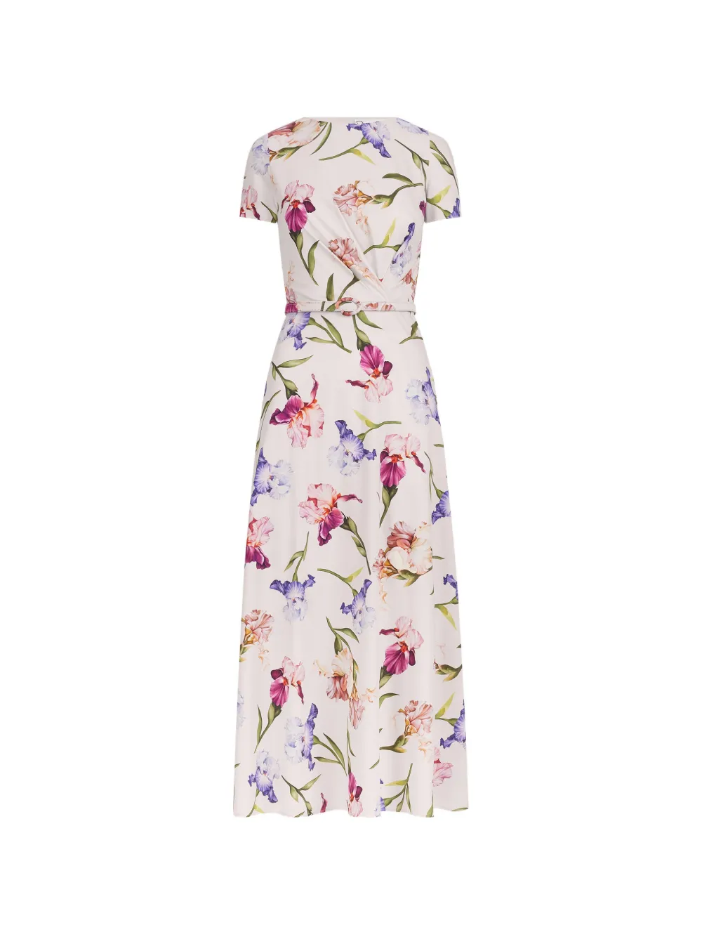 Oscar de la Renta floral-print belted midi dress - Neutrals