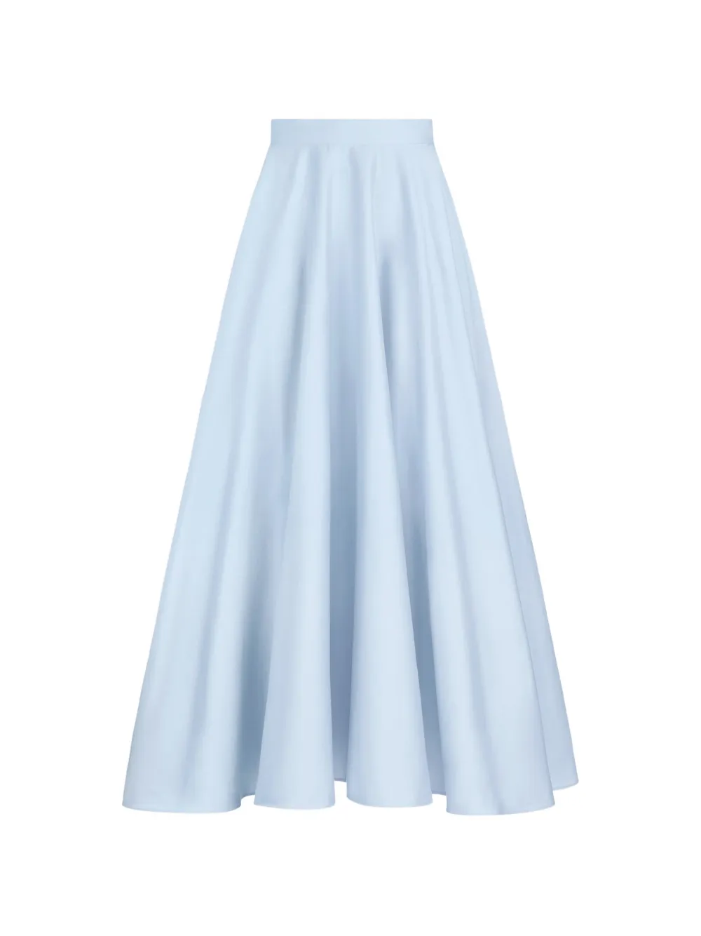 Oscar de la Renta poplin midi skirt Blauw