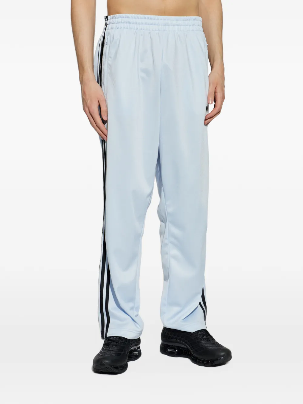 adidas embroidered-logo side-stripe track pants Blauw