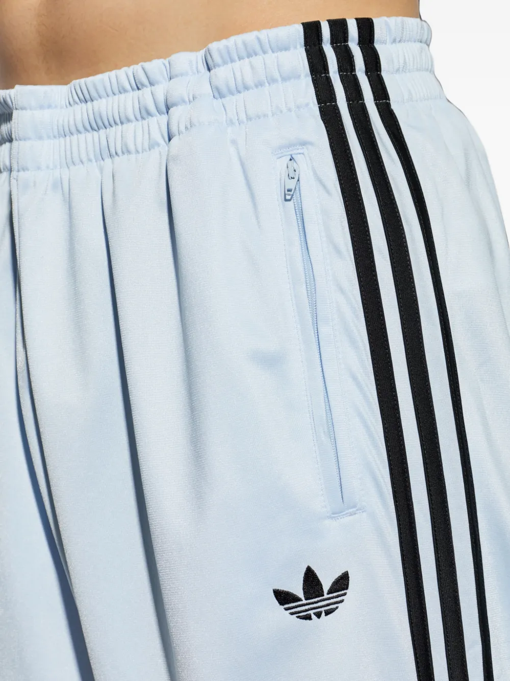 adidas embroidered-logo side-stripe track pants Blauw