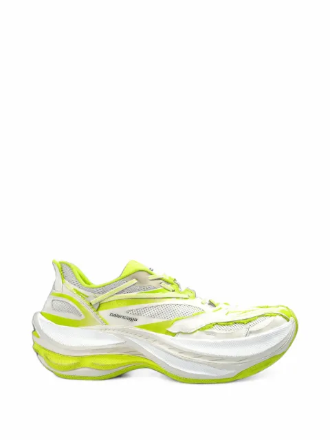Balenciaga Jet sneaker in eggshell/lime