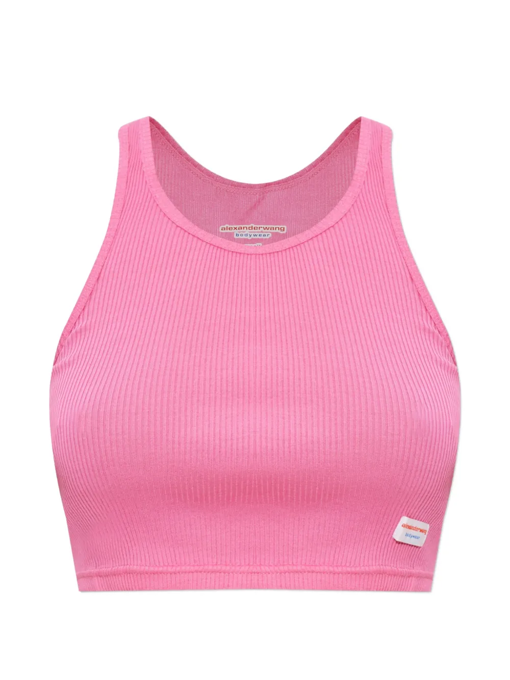 Alexander Wang ribbed cropped top - Rosa