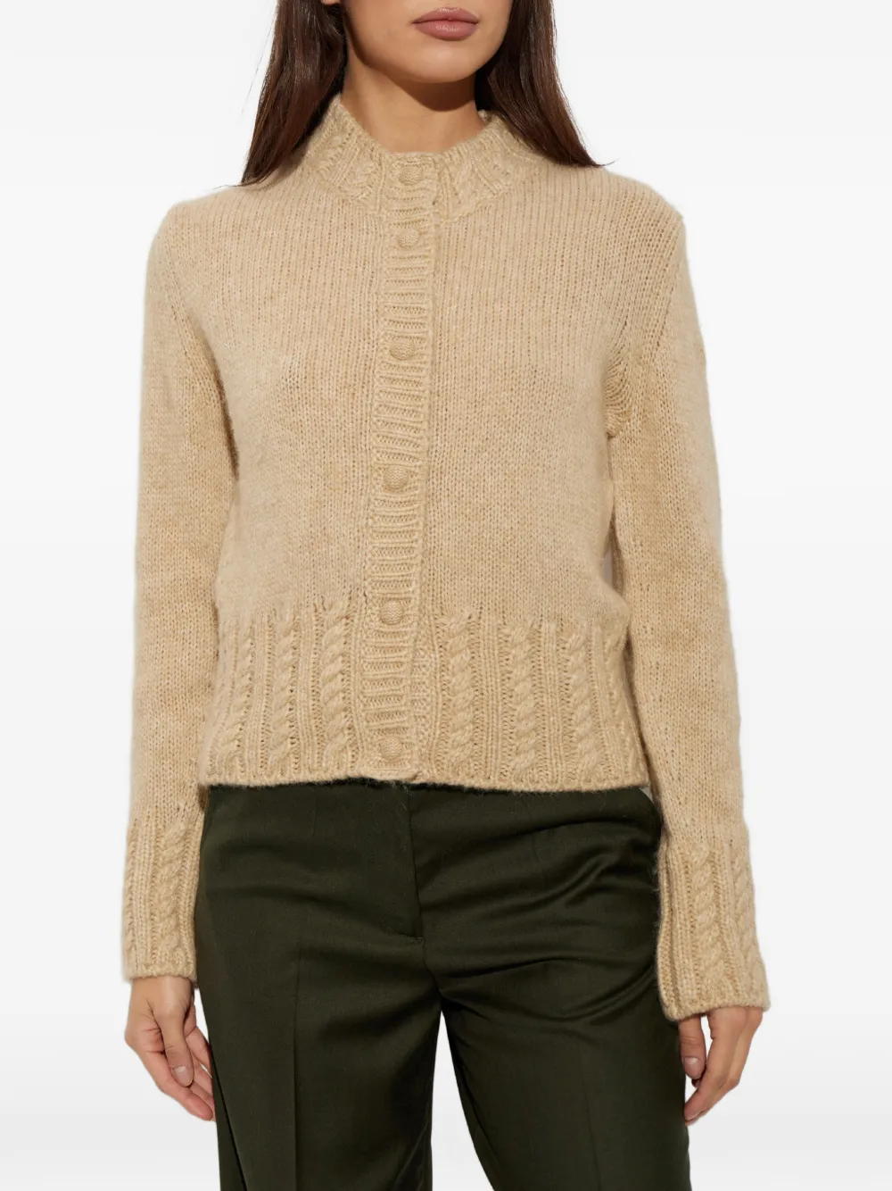 Moncler Kabelgebreid vest Beige
