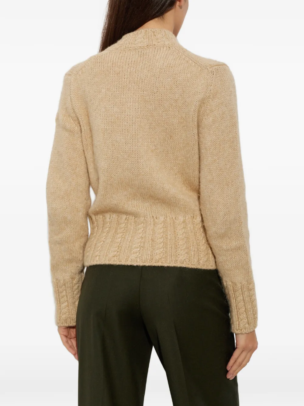 Moncler Kabelgebreid vest Beige