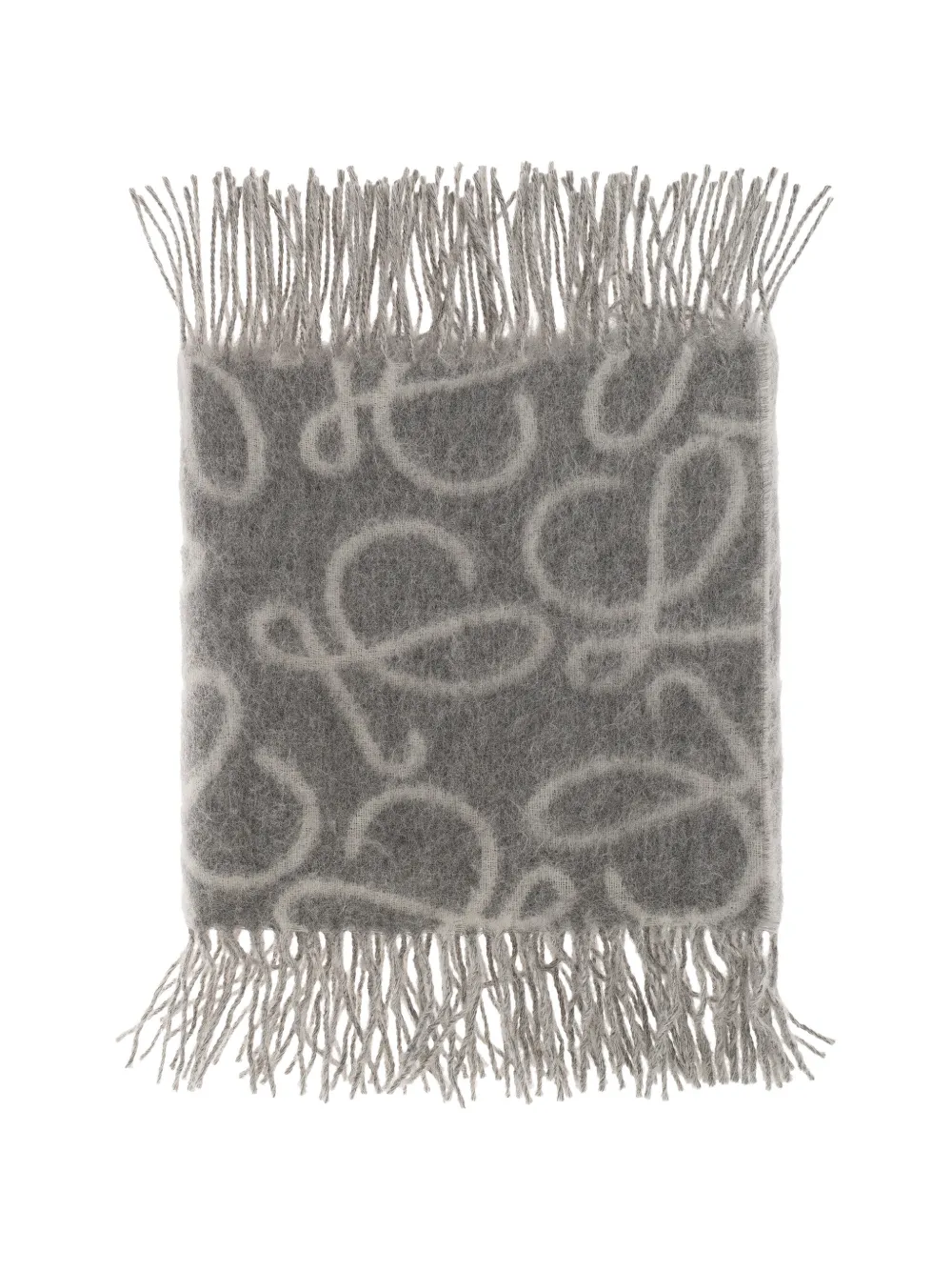LOEWE scarf in alpaca and wool - Grau