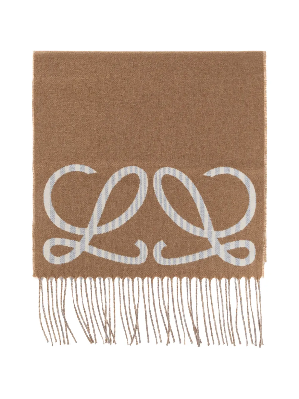 LOEWE scarf in silk and cashmere - Nude