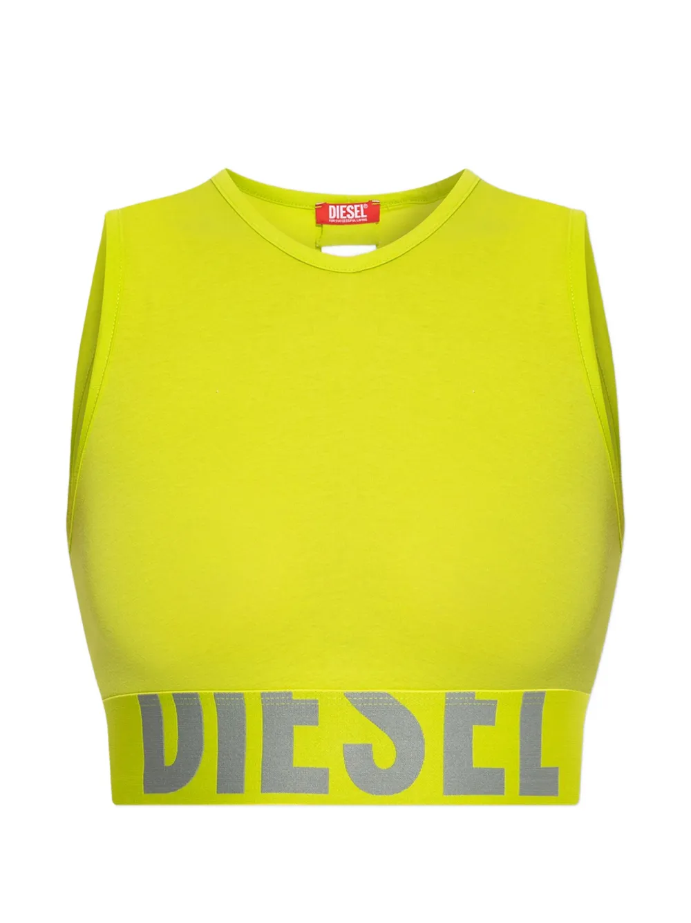 Diesel Ada-D-Pop logo-waistband top - Giallo
