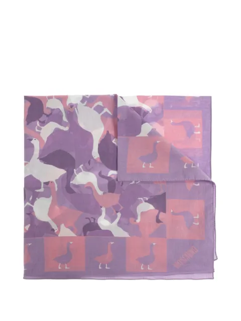 Moschino goose-print scarf