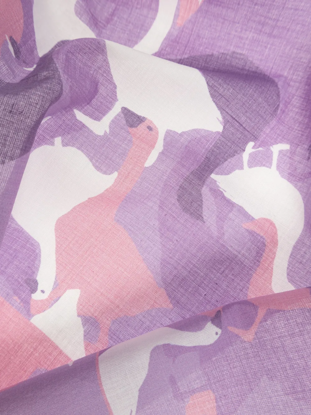 Moschino Sjaal met ganzen-print Paars