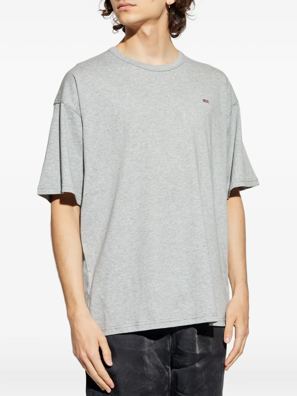 Diesel logo-print T-shirt Grijs