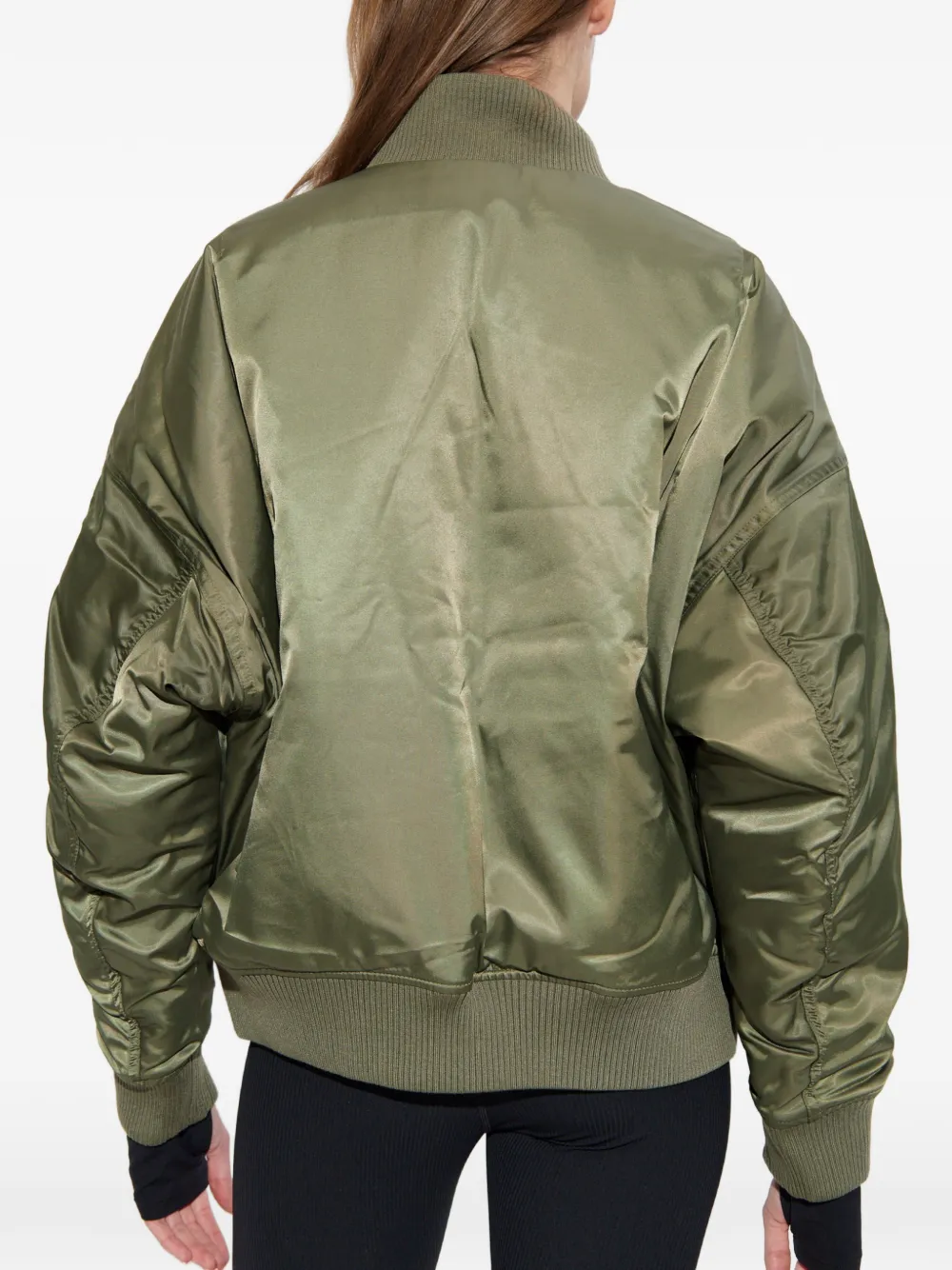 Nike Omkeerbaar bomberjack met geborduurd logo Groen