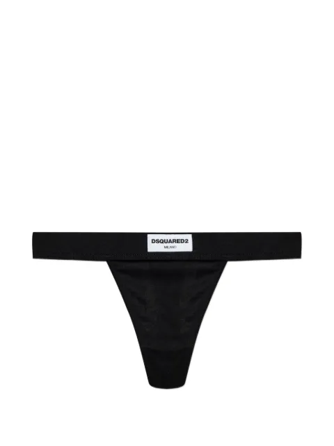 DSQUARED2 tanga con parche del logo