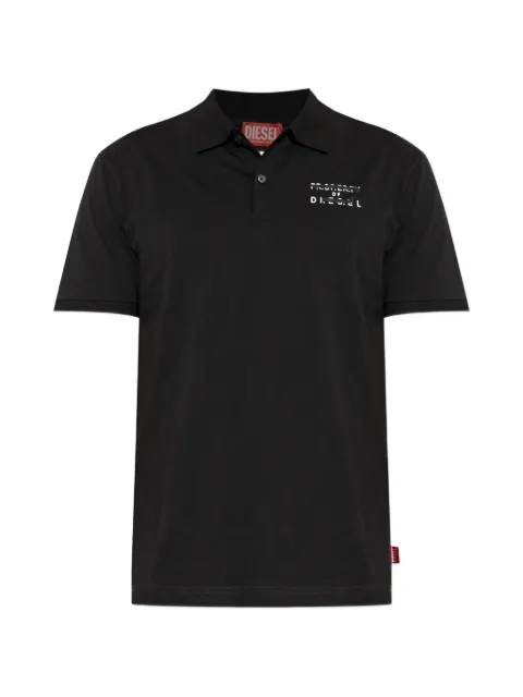 Diesel short-sleeve polo with logo detail