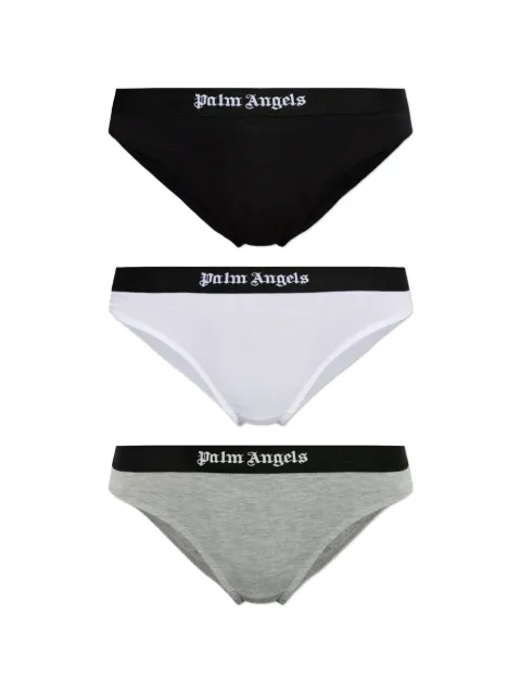 Palm Angels logo-waistband briefs (set of three)