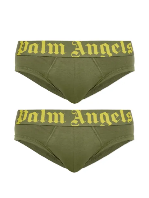 Palm Angels logo-waistband briefs (pack of two)