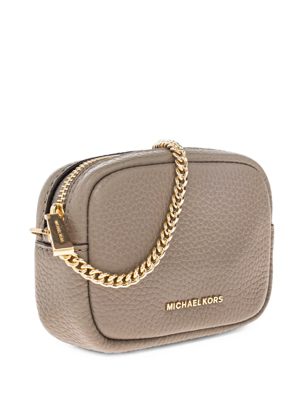 Michael Kors Bryant leather bag charm Grijs