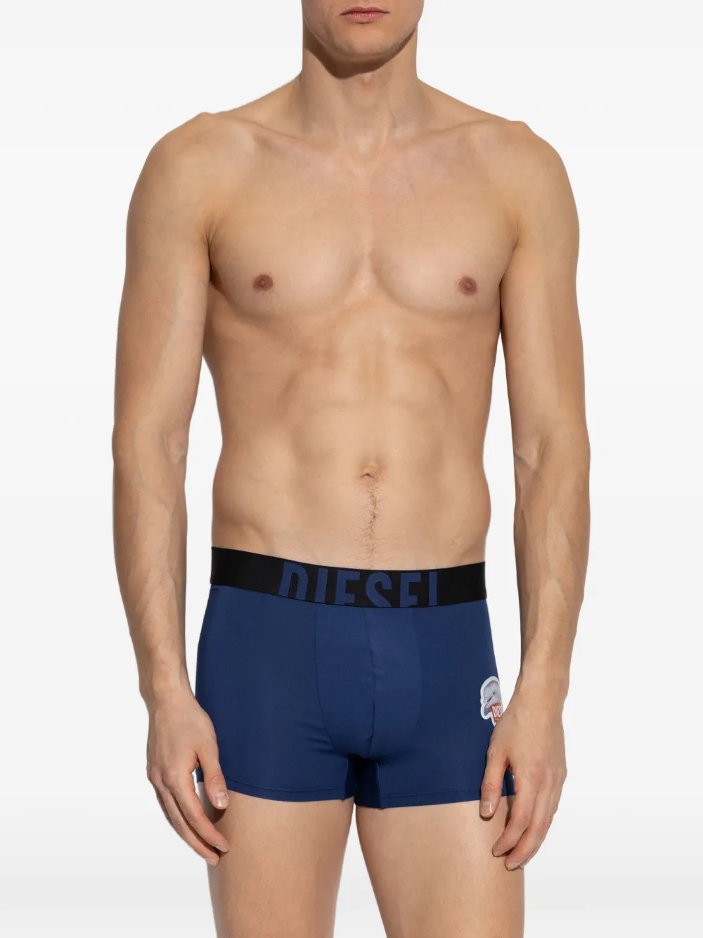 Diesel Damien-D-Pop dolphin-print boxers Blauw