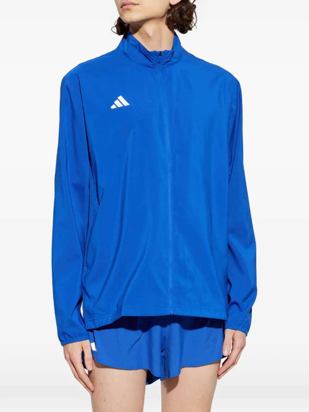 adidas stand-up-collar sweatshirt Blauw