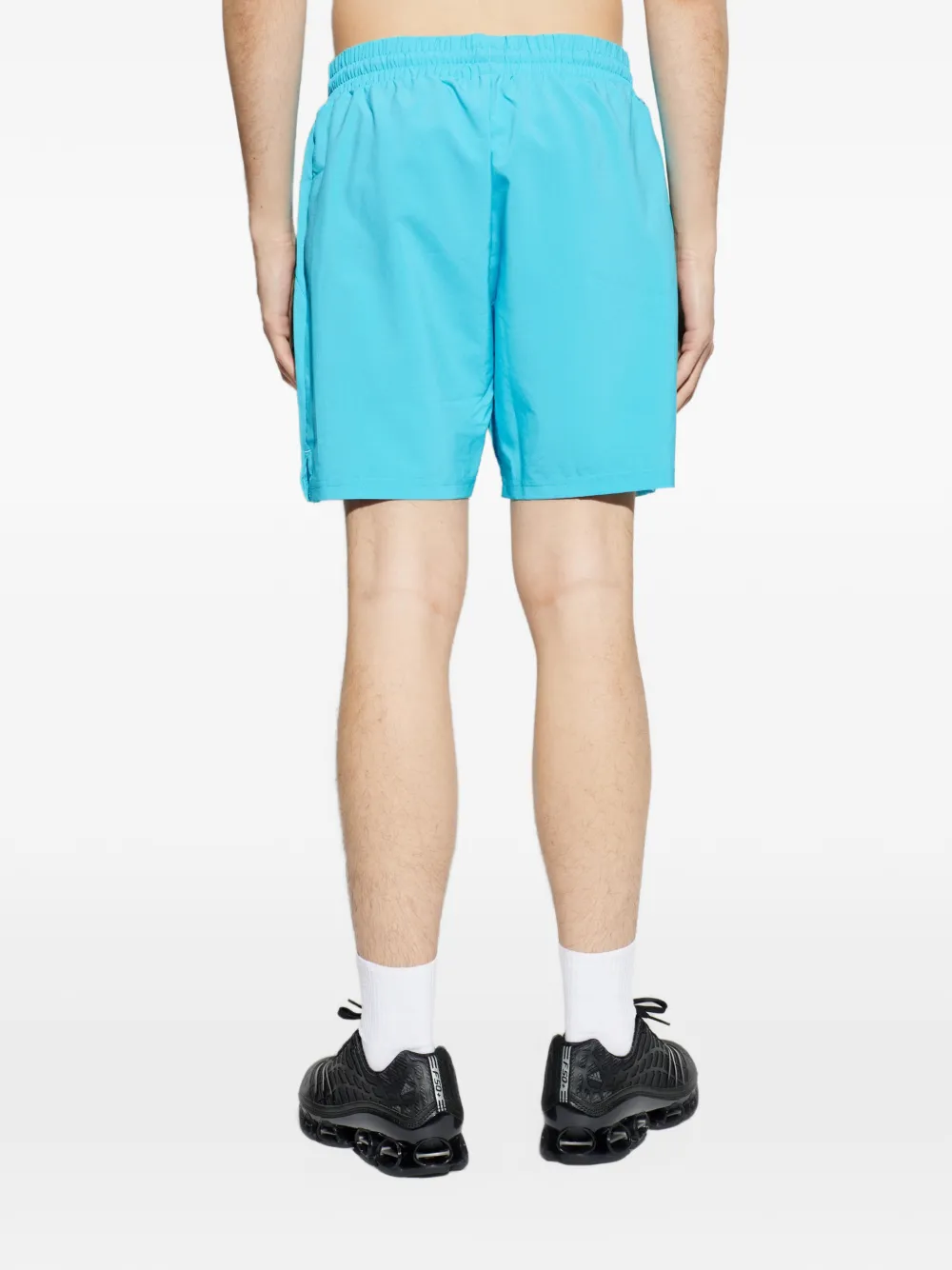 adidas logo-print 3-Stripes shorts Blauw