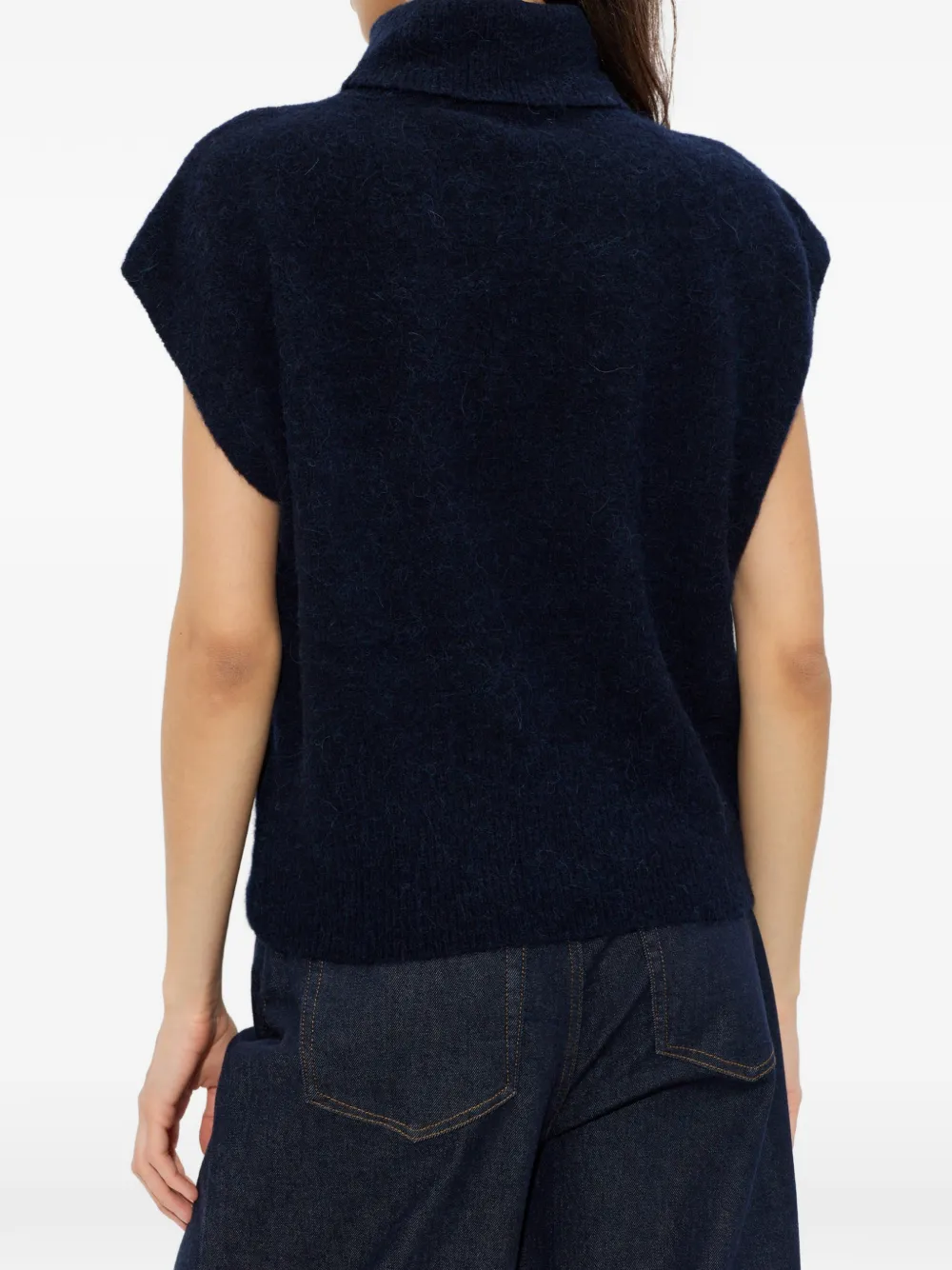 Gestuz Gzalpha roll-neck sweater Blauw