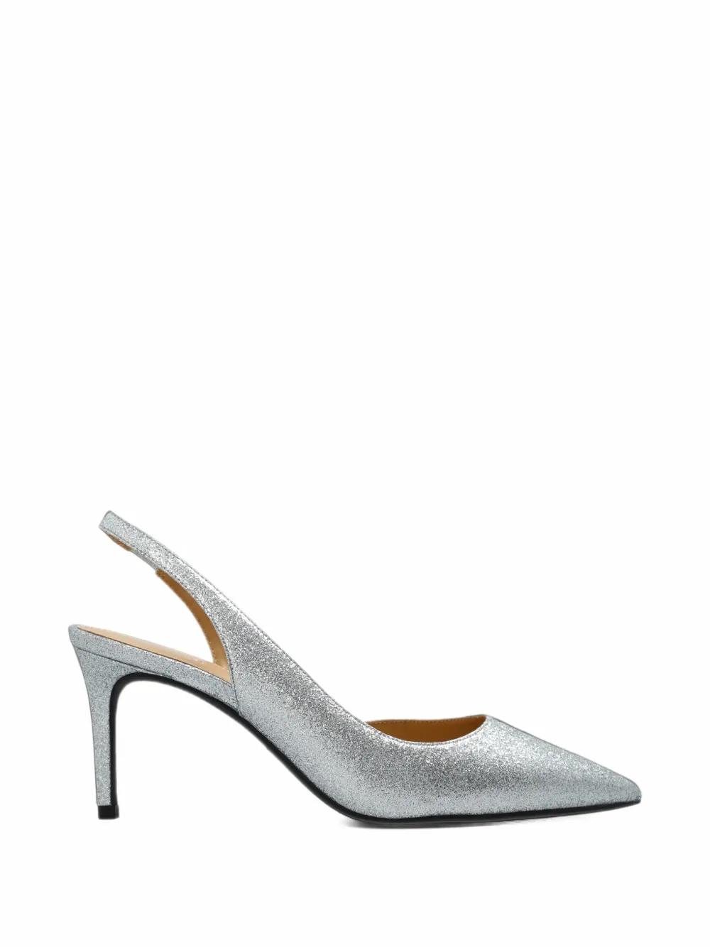 Michael Michael Kors Alina glitter-effect slingback pumps - Silver
