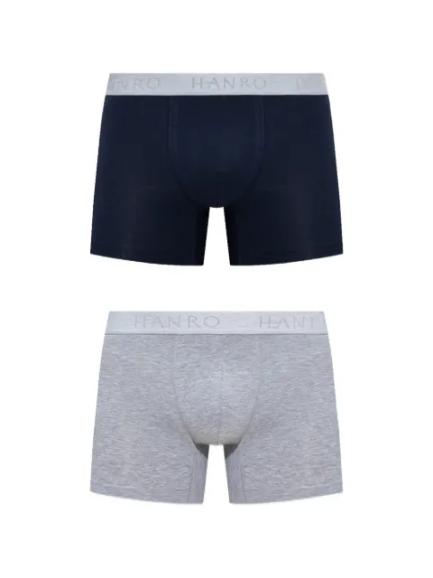 Hanro logo-waistband boxer briefs (pack of 2)