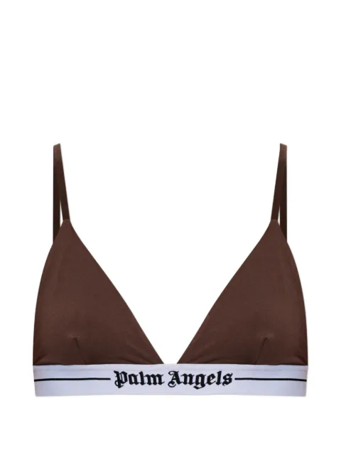 Palm Angels logo-band triangle-shape bra