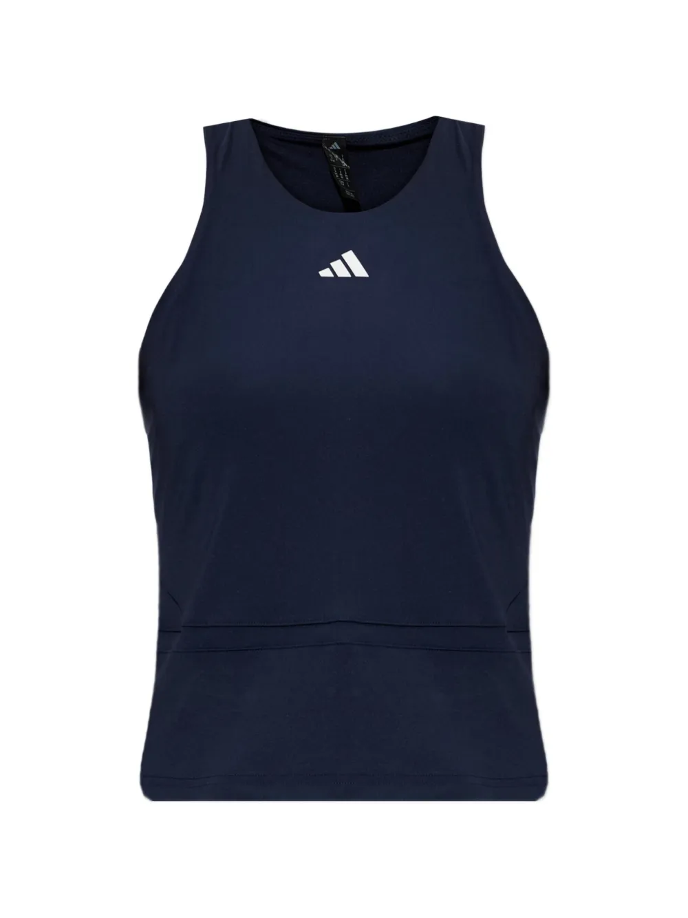 adidas logo-print racerback top Blauw