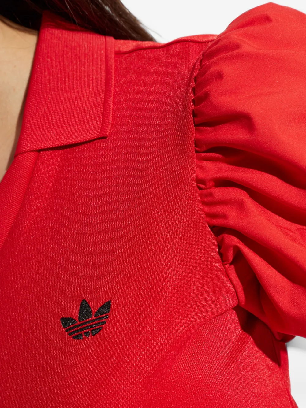 adidas dress with balloon sleeves Rood
