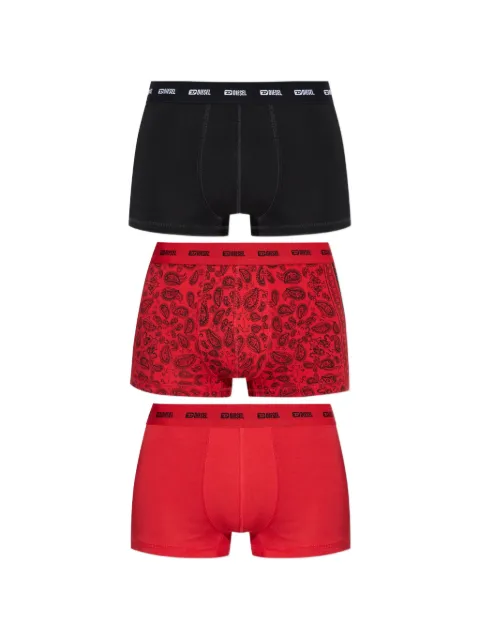 Diesel logo-waistband paisley-print boxers