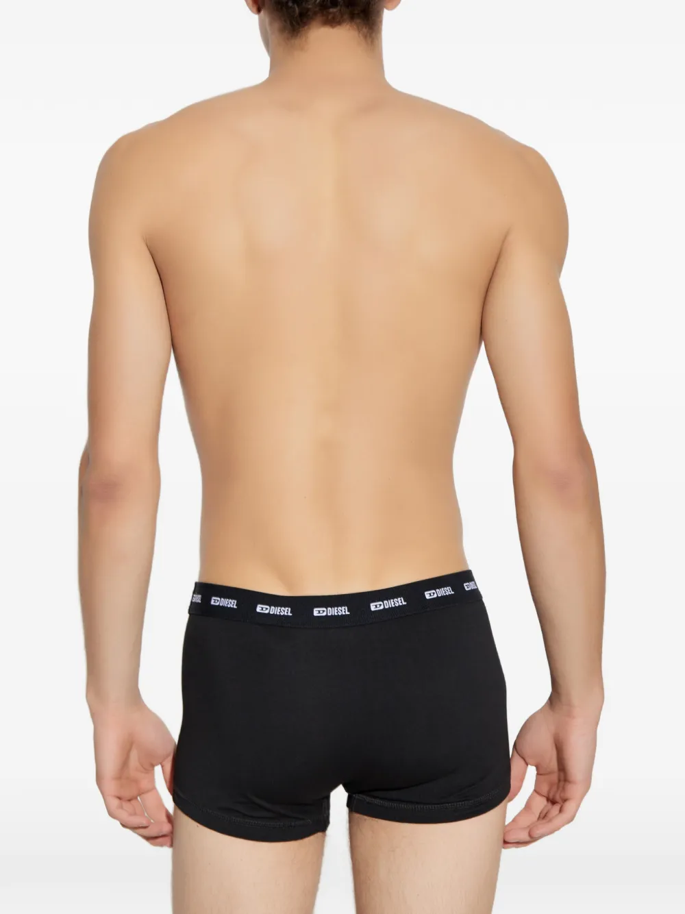 Diesel logo-waistband paisley-print boxers Zwart