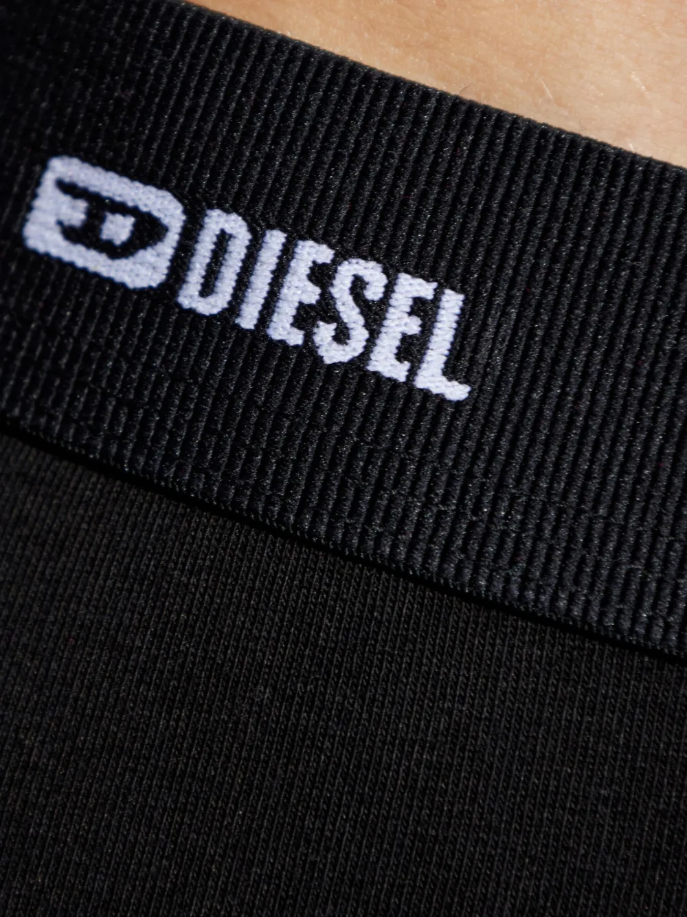 Diesel logo-waistband paisley-print boxers Zwart