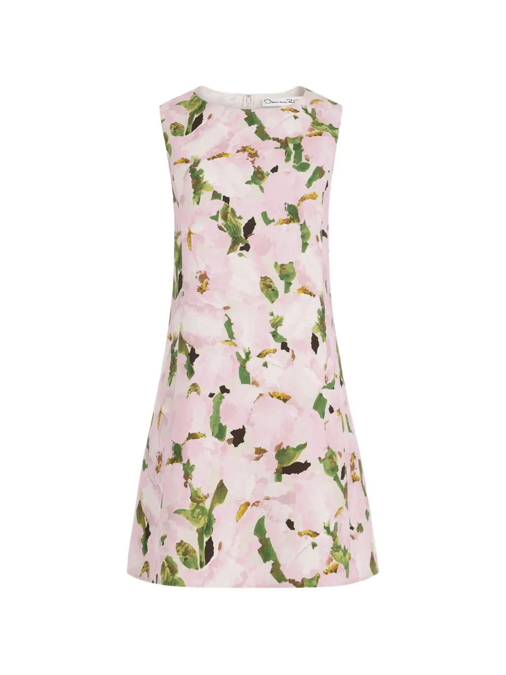 Oscar de la Renta Watercolor Iris mini-jurk Roze