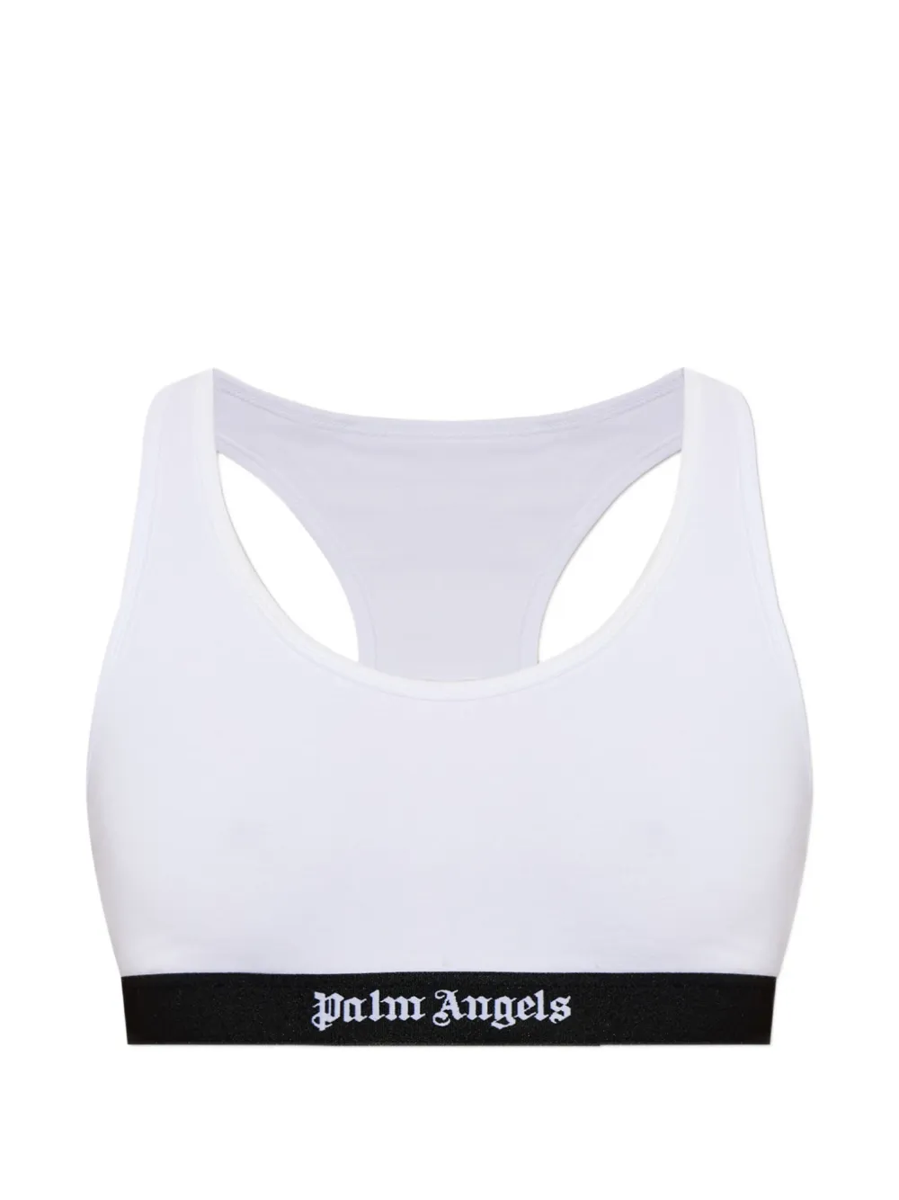 Palm Angels Reggiseno con banda logo - Bianco