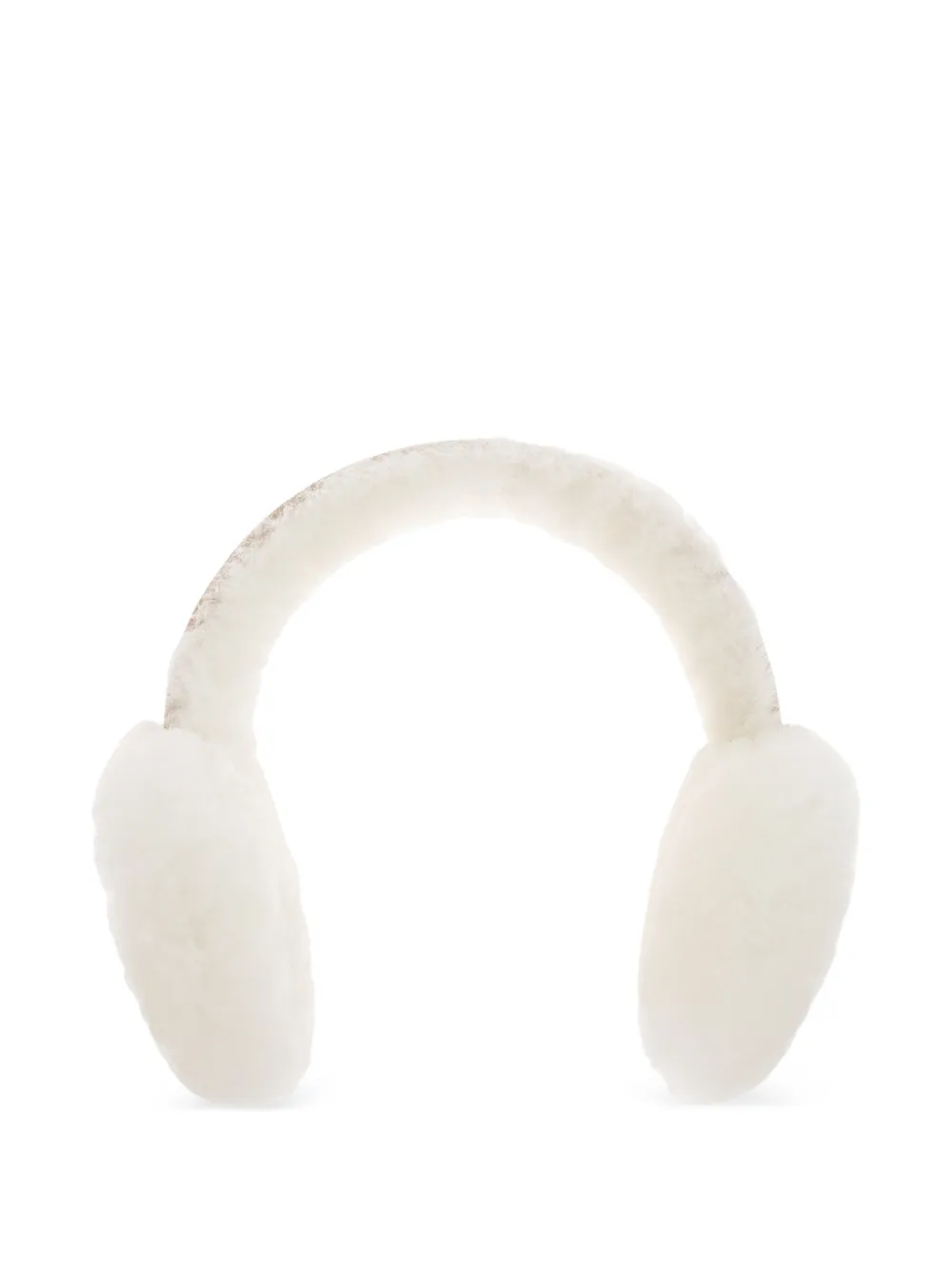UGG shearling-trim leather earmuffs - Blanc UGG shearling-trim leather earmuffs - Blanc